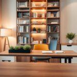 Bookshelf desk combos