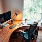Corner desk ergonomics