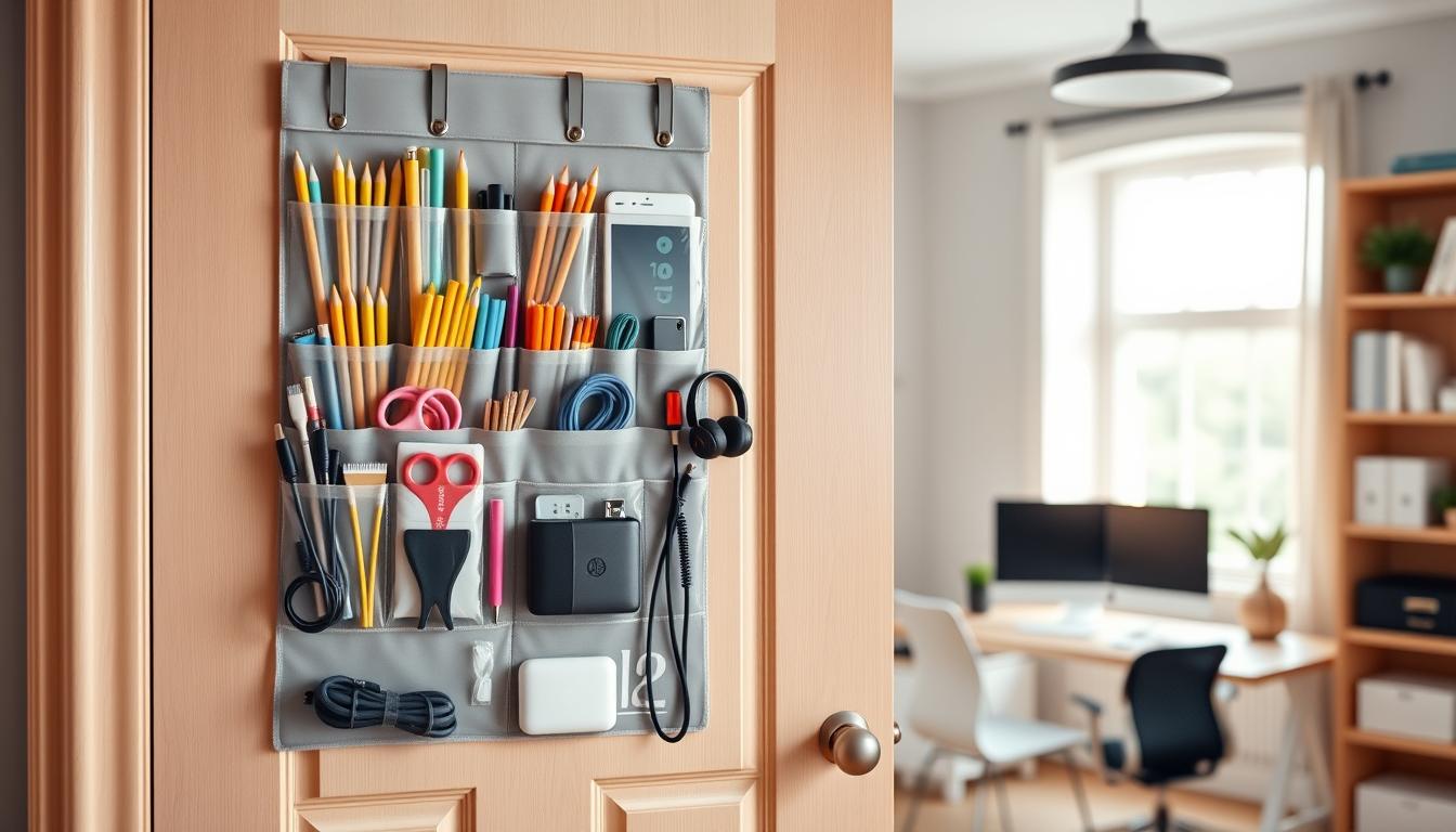 Transforming Doors into Storage Units for Tech and Office Supplies