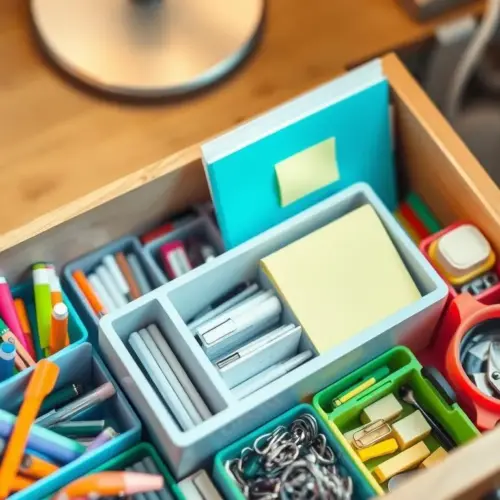 Internal Storage Systems: Maximizing Efficiency in Small Desk Drawers