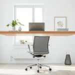 Floating desk installation