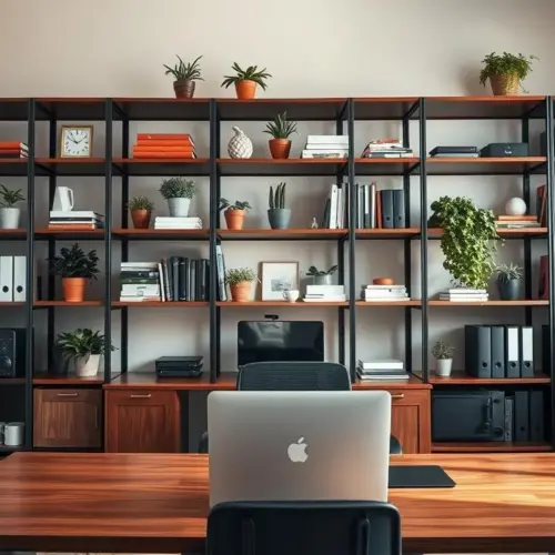 Weight Distribution and Placement for Office Shelving Above Desks