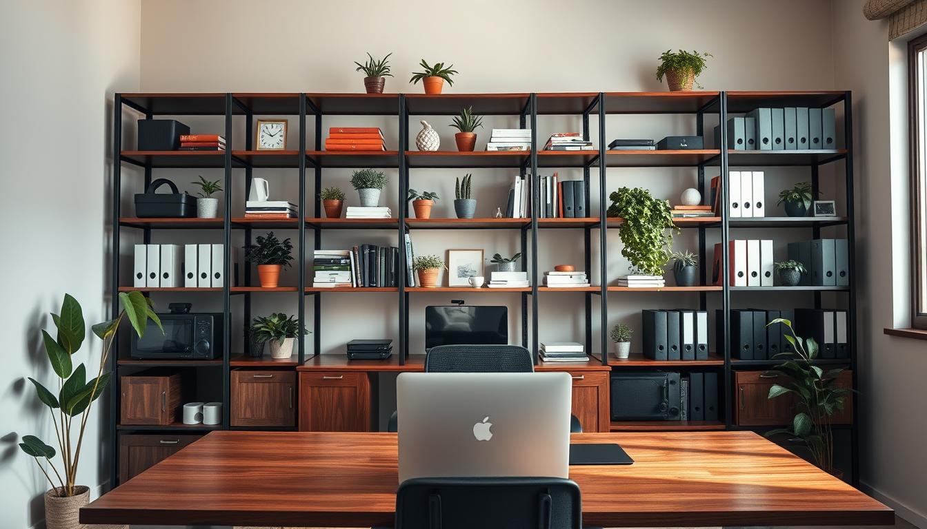 Weight Distribution and Placement for Office Shelving Above Desks