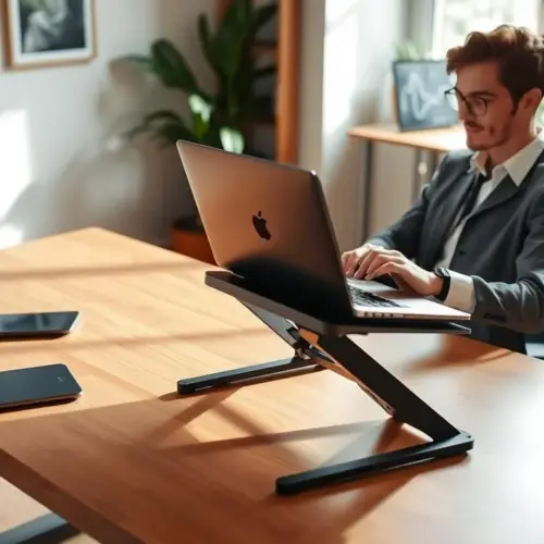 Working from Different Surfaces: Maintaining Posture with Portable Stands
