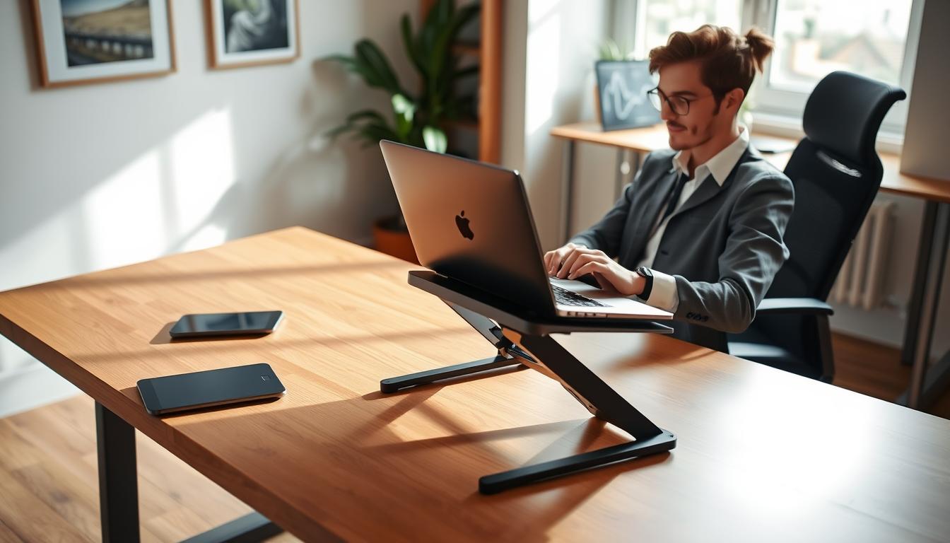 Working from Different Surfaces: Maintaining Posture with Portable Stands
