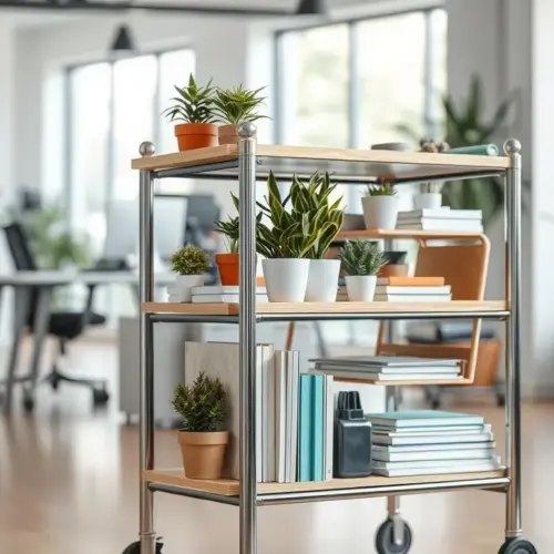 The Utility of Tiered Carts for Flexible Office Storage and Mobility
