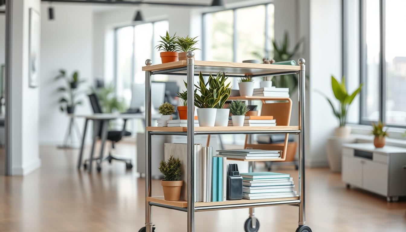 The Utility of Tiered Carts for Flexible Office Storage and Mobility