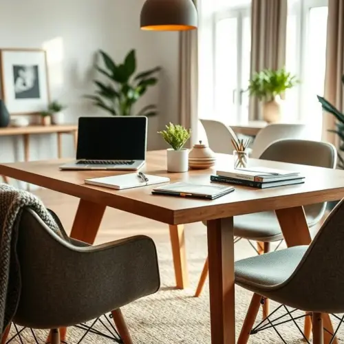 Hybrid Living: How to Use Dining Tables as Functional Workspaces