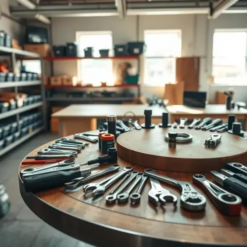 The Use of Turntables for Rapid Access to Frequently Used Tools