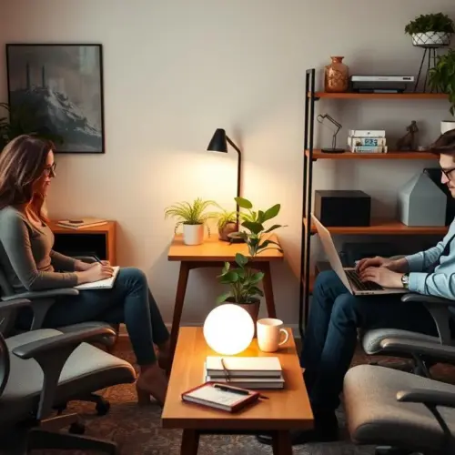 Co-working at Home: Organizing Two Users in One Small Room