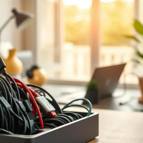 Managing Adapters and Cables: Sorting Systems for Digital Nomads