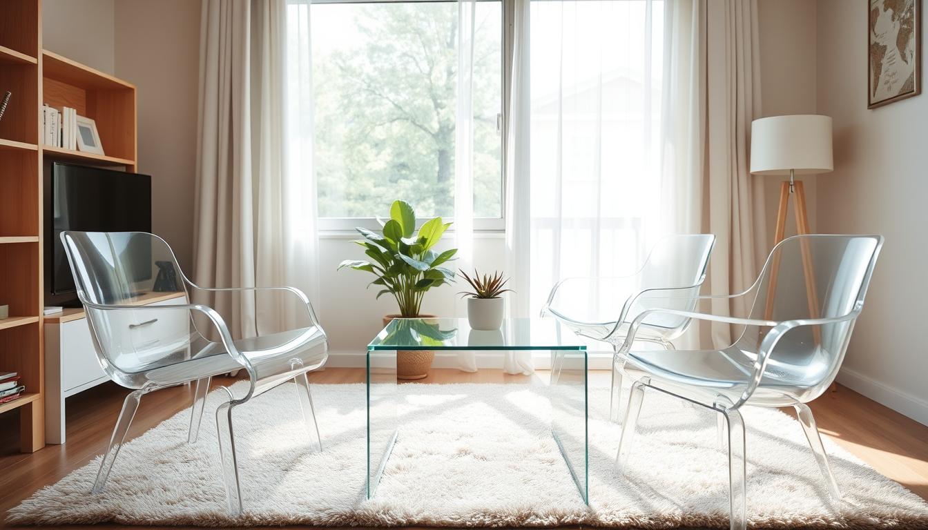 Using Transparent and Minimalist Furniture to Open Up Small Rooms