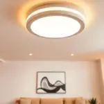 Low-profile ceiling light