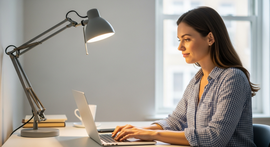Optimal Desk Lamp Placement: Reduce Strain and Increase Focus
