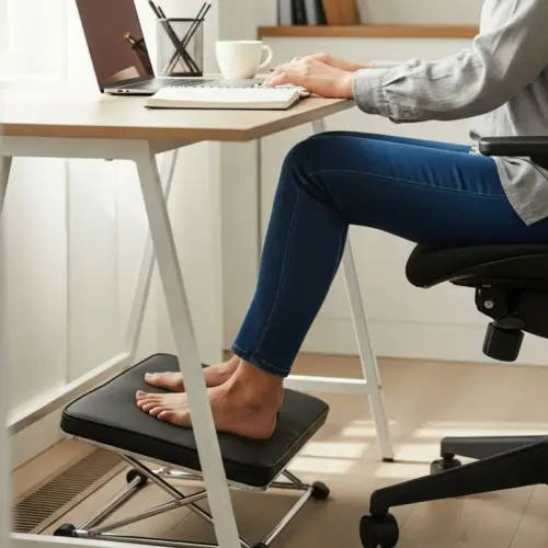 Comfort from the Ground Up: Choosing an Ergonomic Footrest for a Small Desk Setup