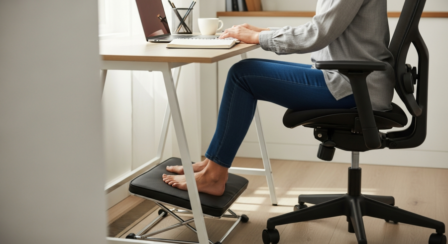 Comfort from the Ground Up: Choosing an Ergonomic Footrest for a Small Desk Setup