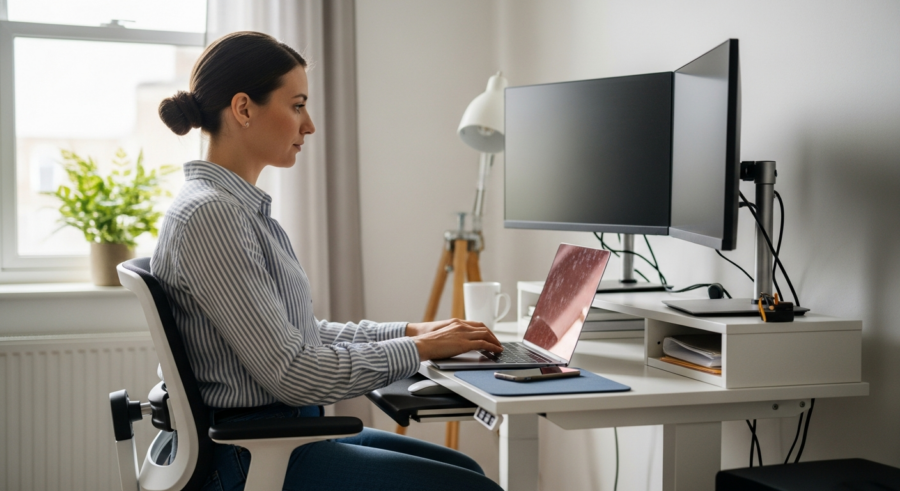 Ergonomic Edge: Setting Up a Comfortable Small Office Desk