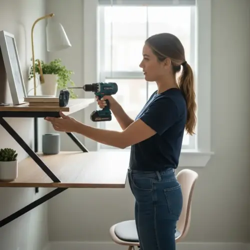 Wall-Mounted Wonders: How to Install a Floating Desk in Your Small Office