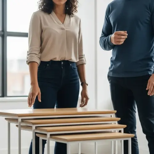 Versatile Surfaces: Choosing Small Nesting Tables for Flexible Office Space