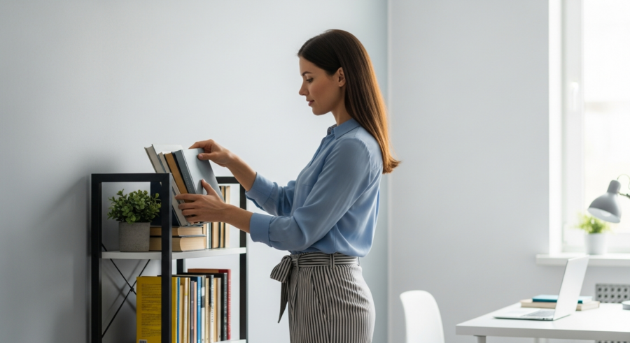 Vertical Storage: Selecting a Small Bookshelf for Your Home Office