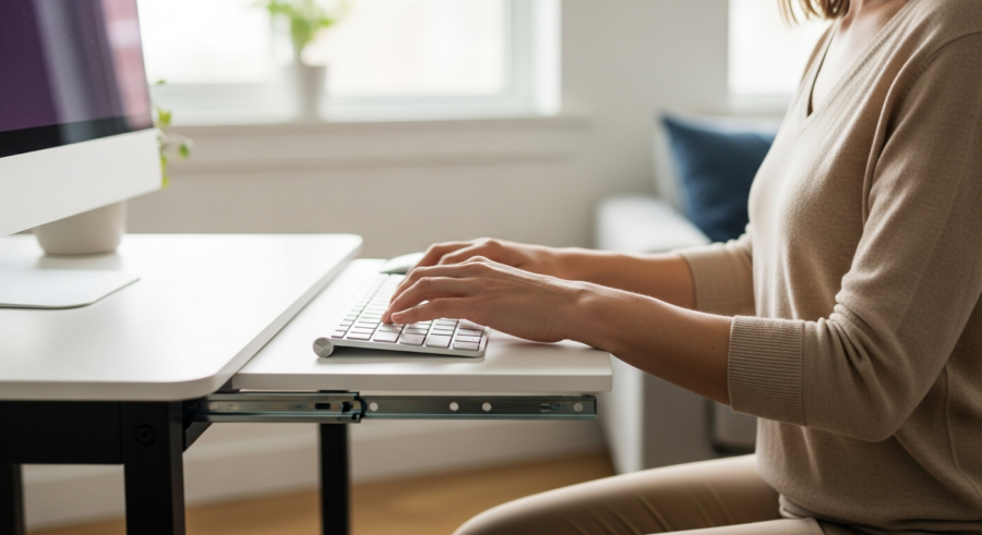 Ergonomic Efficiency: Choosing a Small Computer Table with a Keyboard Tray