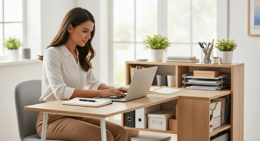 Corner Office Efficiency: Choosing a Small L-Shaped Desk with Storage
