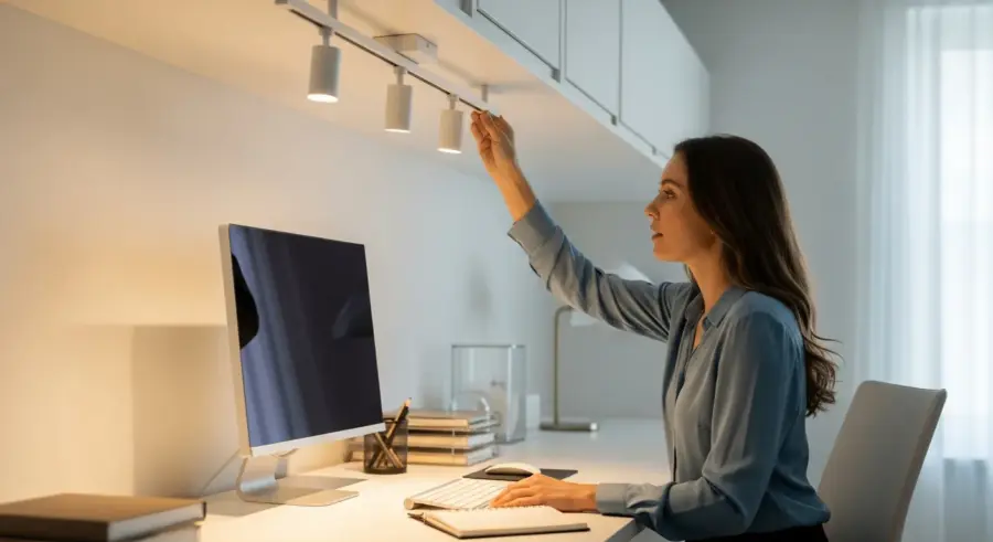 Track Lighting Triumph: Setting Up Track Lighting for Your Home Office