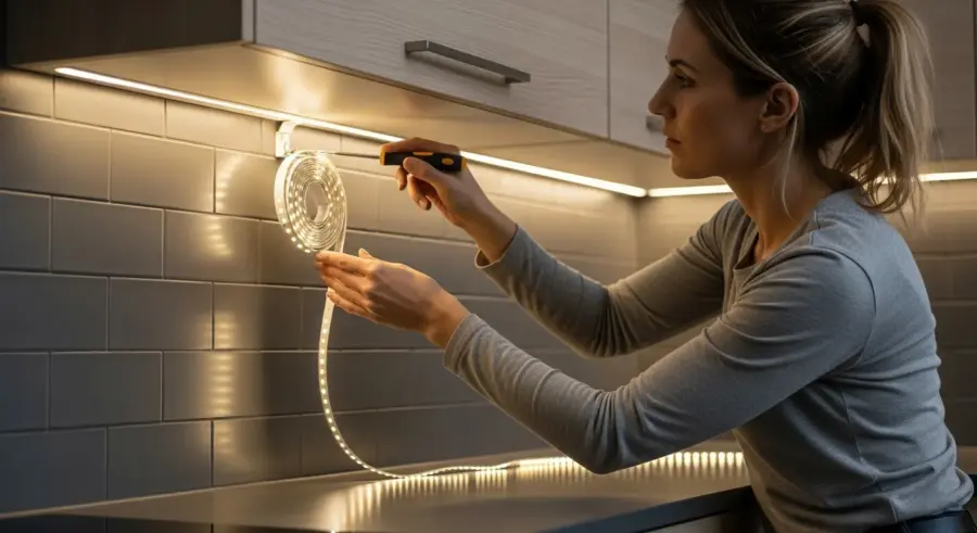 Brighten Your Workspace: Installing Under Cabinet Lighting