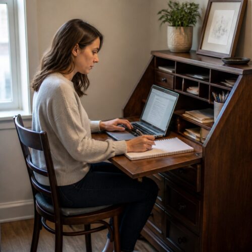 The Secretary Desk: A Classic Solution for Small Home Office Spaces