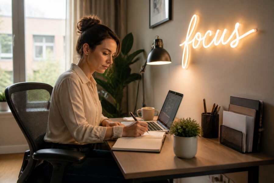 Decorative LED and Neon Signs: Adding Personality to Your Small Home Office Without Sacrificing Productivity