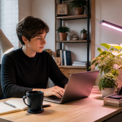 Grow Lights at Your Desk: Combining Plant Health and Productivity Lighting in One Setup