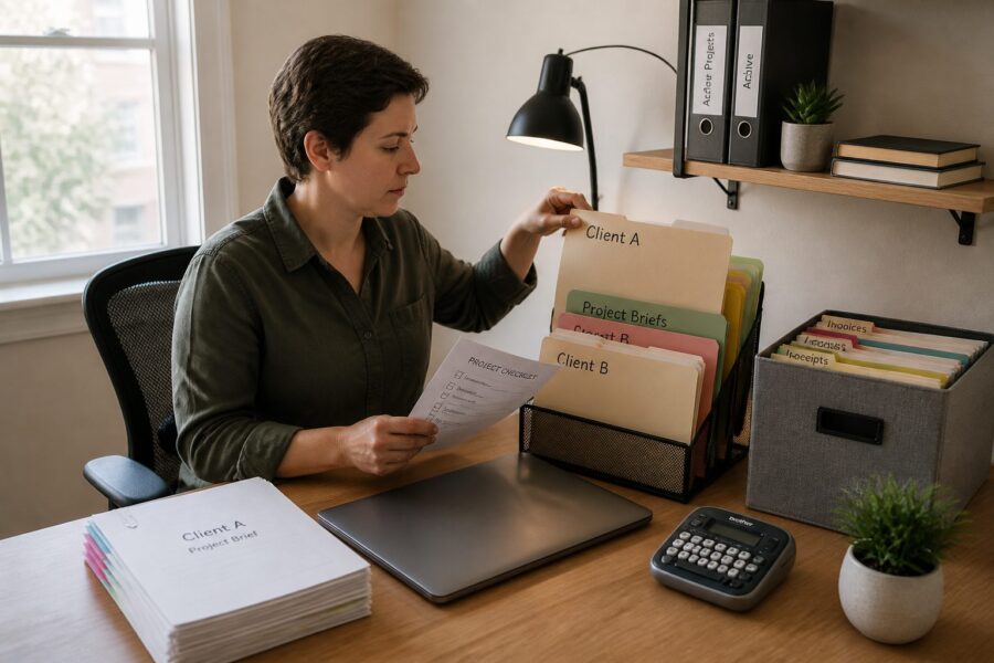 Client File Systems for Freelancers: Managing Project Documents in a Small Home Office