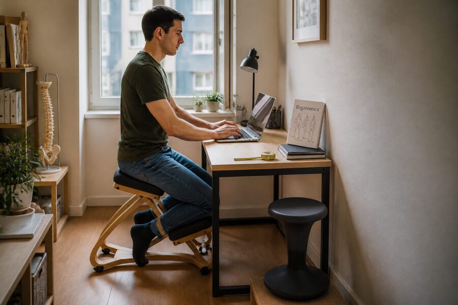 Kneeling Chairs and Balance Stools: The Science Behind Alternative Seating for Compact Desks