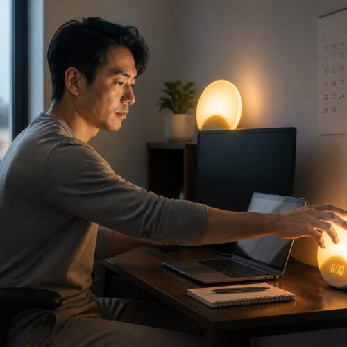 Sunrise Simulators and Dawn Light Alarm Clocks for Home Office Workers