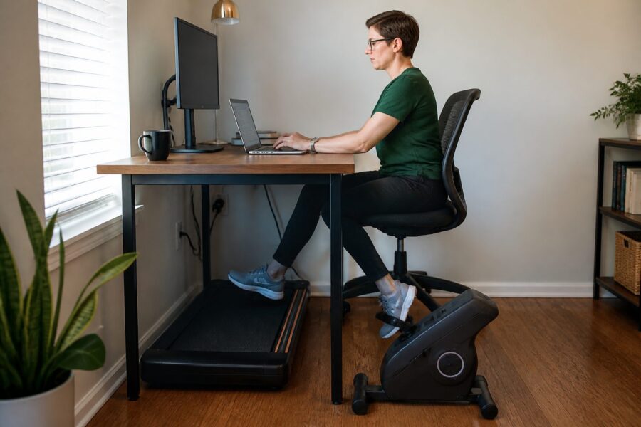 Under-Desk Fitness Equipment: Adding a Treadmill or Bike Pedal to Your Small Home Office